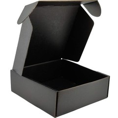 50 Pack 6x6x2″ Small Black Shipping Boxes Mailer Corrugated Cardboard Boxes