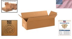 High-Strength 25-Pack Corrugated Shipping Boxes 16″L x 6″W x 4″H – Made in USA