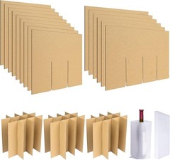 Corrugated Glass Packing Kits with Dividers and Foam Pouches for Safe Transport