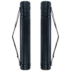 TRANSON 2-Pack Small Poster Tube Storage 17 to 27 Extendable for Documents Bluep