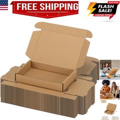 6x4x1 inch Shipping Boxes Set of 30 Brown, Inner Size 5.6×3.6×0.6 inch Cardbo…