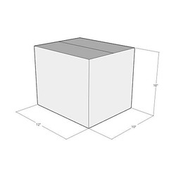 12x10x10 White Corrugated Shipping Boxes 32 ECT Single-Wall, 10/Pack