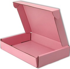 Pink Corrugated Shipping Boxes 7x5x1 – Pack of 100