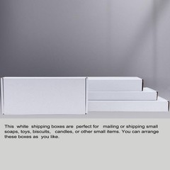 6x5x1 inch White Shipping Boxes 50 Pack, Small Corrugated Cardboard Mailer Bo…