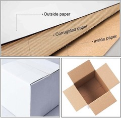 6x6x6 Inches White Shipping Boxes Set of 25
