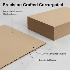50 PCS 11×14 Inch Corrugated Cardboard Sheets Flat Paper Inserts DIY