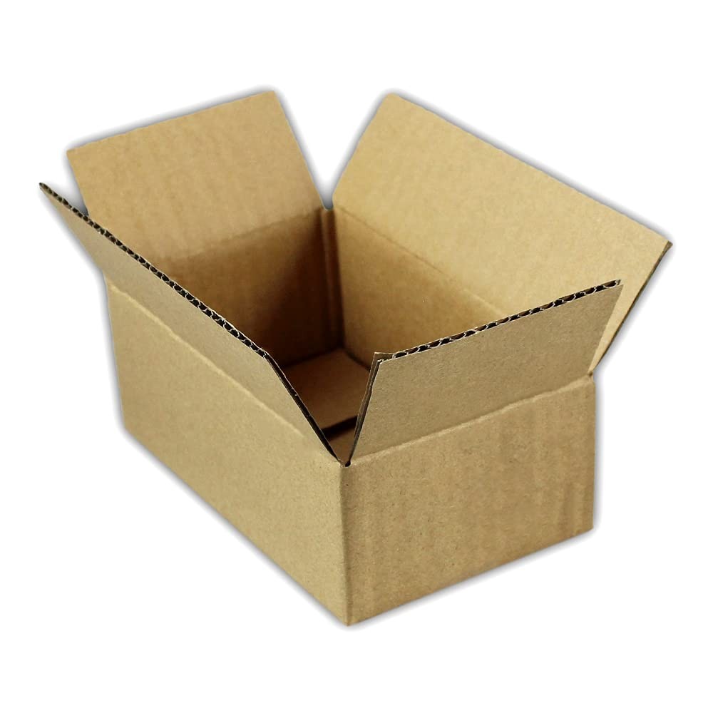 25 EcoSwift 5x4x2 Corrugated Cardboard Packing Boxes Mailing Moving Brown