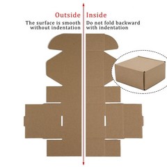 50 Pack 4x4x2 Inches Small Shipping Boxes, Brown Corrugated Cardboard Boxes, …