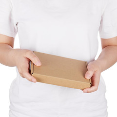 7x5x1 inch Shipping Boxes Bulk 50 Pack Brown, Tab Lock Tuck Top Mailer Boxes for