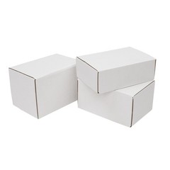 50 PCS – WHITE CORRUGATED MAILERS 6x4x3″ Shipping Packing Paper Boxes Mailers