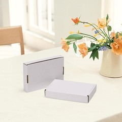 50 Pack White Corrugated Shipping Mailer Small Packaging Packing Boxes 6x4x1”