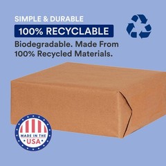 Kraft Paper Roll 12″ x 1200′ 30# – Recycled Paper for Packing, Shipping, Moving