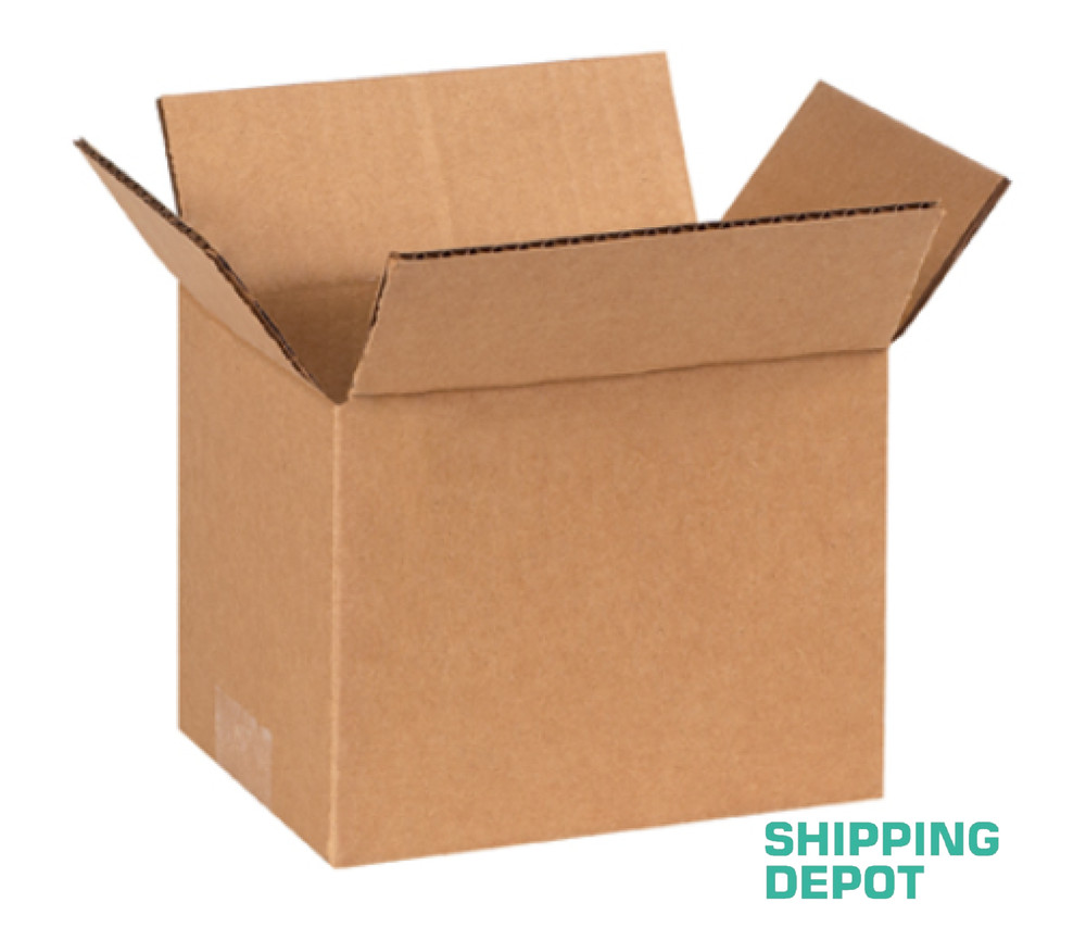 25 Pack Packing Shipping Box 8x6x6 Corrugated Kraft Cardboard Carton Mailers
