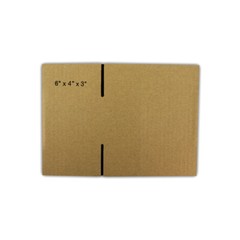25 6x4x3 “EcoSwift” Brand Cardboard Box Packing Mailing Shipping Corrugated