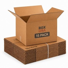 Medium Moving Boxes 18″L x 14″W x 12″H 15-Pack – Corrugated Cardboard Box for…