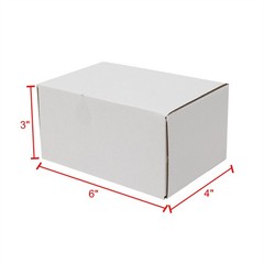 50Pcs 6x4x3″ Corrugated Shipping Mailer Carton Sturdy Mailing Packing Boxes
