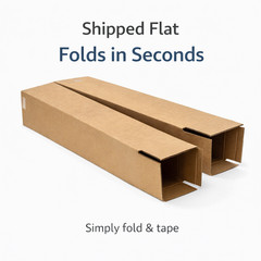 4x4x18 Corrugated Shipping Boxes Kraft Cardboard Mailer Cartons