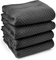 4 Moving & Packing Blankets – Ultra Thick Pro – 80″ X 72″ (65 Lb/Dz Weight) – Pr