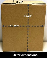 12x10x3 -TAPE FREE- 50pcs Boxes Packaging Box Cardboard Corrugated Packing #785