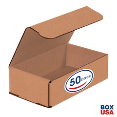 Kraft Corrugated Corrugated Cardboard Mailing Boxes, 7″ X 4″ X 2″, Pack of 50, C