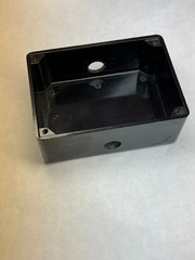 Project box, phenolic, 4″ x 2-7/8″ x 1-1/2″, has two 1/2″ holes, pack of 6
