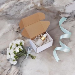 10 Pack 6x4x3 Shipping Boxes, White Corrugated Cardboard Box for Mailing, Pac…