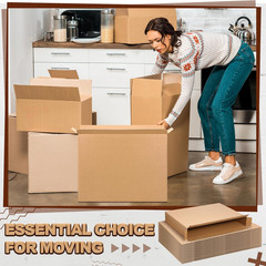 15 Pack Side Loading Boxes for Moving, Storing & Shipping – 30″L x 5″W x 24″H