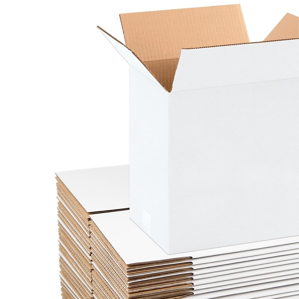 White Shipping Boxes 11.25″L x 8.75″W x 12″H (25 Pack) Small Medium Mailing B…