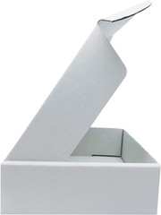 6x6x2 inch Small White Mailers Boxes Recyclable Corrugated Gift Box for Packagin