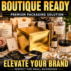 4x4x4 Metallic Gold Designer Boxes Gift Packaging Boutique Shipping Boxes