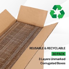 8x6x4 Shipping Boxes 30 Pack White Small Corrugated Cardboard Packing Boxes