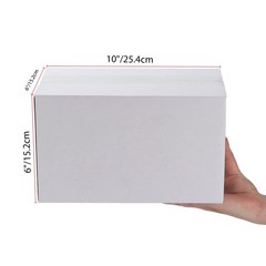 10x6x6 Shipping Boxes Set of 40, White Corrugated Cardboard Box for Mailing P…
