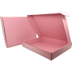Pink Boxes for Small Business Pack of 25-13x10x2 inches Cardboard Corrugated …