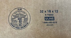32″ x 18″ x 12″ CARDBOARD BOX – 200 lb – SINGLE BOX