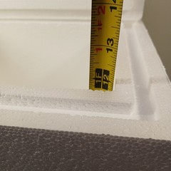 NEW Styrofoam Shipping Cooler 8.25 x 6.25 x 12 Inside Insulated Shipper With Box