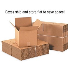 18x8x8 in Corrugated Cardboard Boxes 25 Pack Shipping Moving Storage Bulk New