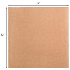 Hacaroa 50 Pack Corrugated Cardboard Sheets 2mm Thick, 12″ x 12″ Flat Inserts…