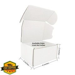 Czofnjesi White 4x3x2″ Shipping Boxes 100 Pack