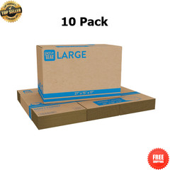 Large Moving Boxes Durable Seasonal Storage 27L x 15W x 17H Standard Kraft New
