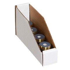 BBINMT212 Open Top Bin Boxes, 2″ x 12″ x 4 1/2″, Oyster White (Pack of 50)