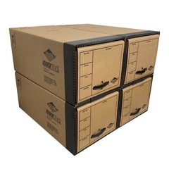 UOFFICE Quick Stack Drawer File Boxes, 24″ x 12.5″ x 10.5″, 4 Pack