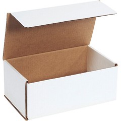 50-Case White Corrugated Boxes 10x6x4″ ECT-32B – Secure Shipping Solution