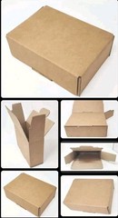50 Count SMALL 9x6x3 Corrugated-Tapeless Boxes! Shipping, Storage, Moving Etc.