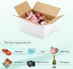 Brand New 10x7x5 Shipping Boxes – White, 30 Pack