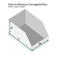 Boxes Fast BFBINMT212 Open Top Bin Boxes 2″ x 12″ x 4 1/2″ White Pack of 50