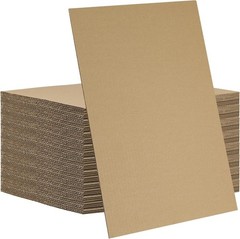 50 Pack 11 x 17 Inches Corrugated Cardboard Sheets 1/8″ Thick Brown Chipboard…