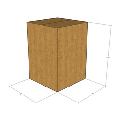 100 7x7x10 Kraft Brown Corrugated Shipping Boxes 32 ECT Single-Wall New