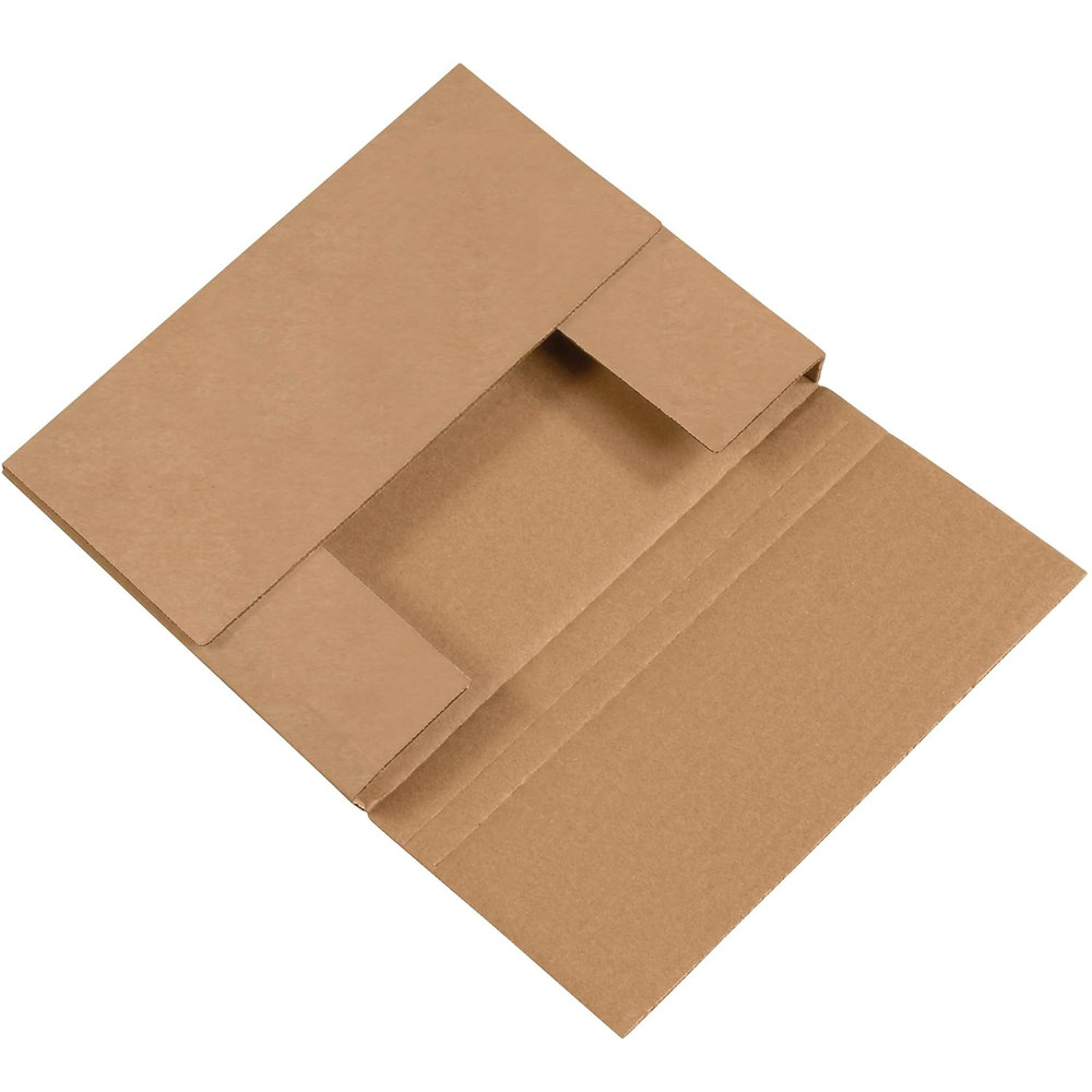 Kraft Easy-Fold Corrugated Cardboard Mailing Boxes, 10 1/4″ X 8 1/4″ X 1 1/4″,Pa