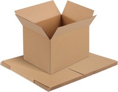 Durable 3-Layer Kraft Brown Boxes, 4 PCS 8x6x6 – Ideal for Packing & Shipping