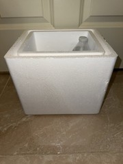 Insulated shipping cooler 11″ w x 11″ tall x 9.5″ deep outside measurements